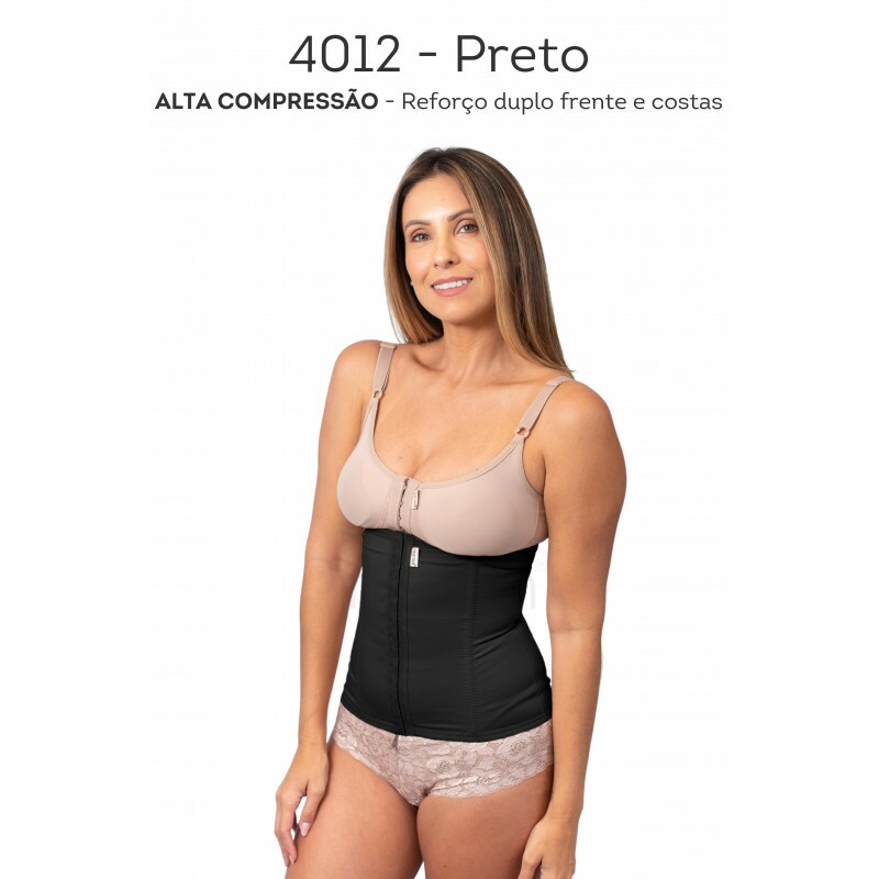 Cinta abdominal com fechamento frontal e 4 barbatanas 4012PPEXC1